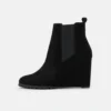 Anna Field Leather Winter Boot - Bottines À Talons Hauts - Black