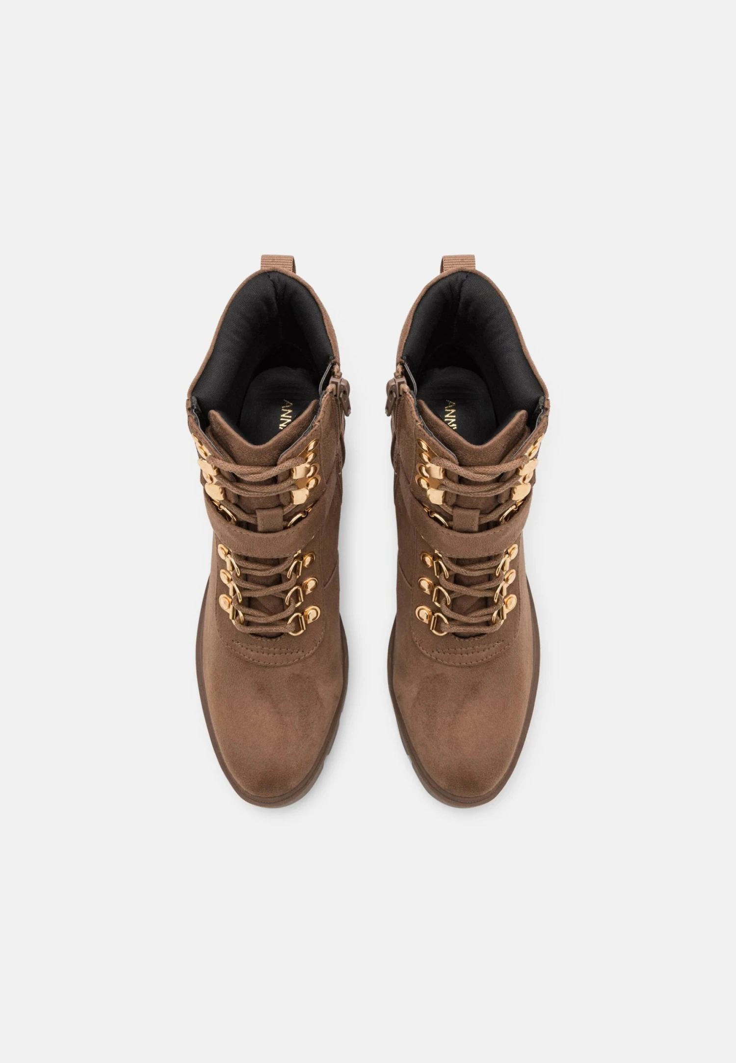 Anna Field Bottines À Lacets - Taupe 6 Anna Field Bottines À Lacets - Taupe – Image 6