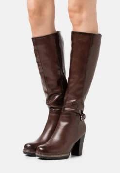 Anna Field Bottes À Talons Hauts - Dark Brown
